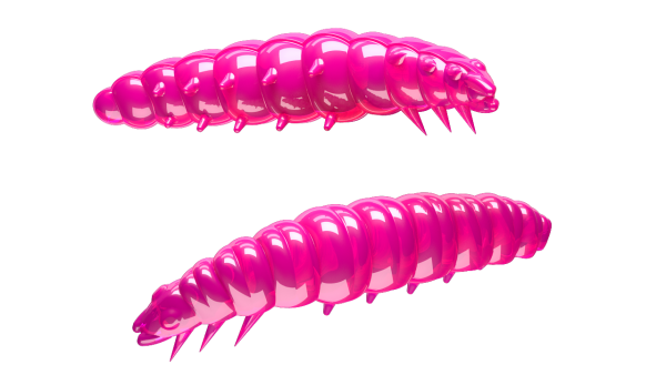 LIBRA LURES LARVA 35 mm Cheese, 12 Stück, 019 , Hot Pink
